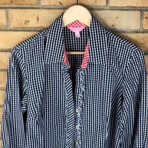 Lilly Pulitzer Gingham shirt sz 12